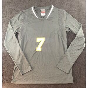 Alleson Athletic Long Sleeve Athletic Shirt Number 7 Black Women's Medium